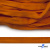 Шнур плетеный (плоский) d-12 мм, (уп.90+/-1м), 100% полиэстер, цв.267 - оранжевый - купить в Рубцовске. Цена: 8.62 руб.