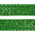 Тесьма с пайетками D4, шир. 35 мм/уп. 25+/-1 м, цвет зелёный - купить в Рубцовске. Цена: 1 308.30 руб.
