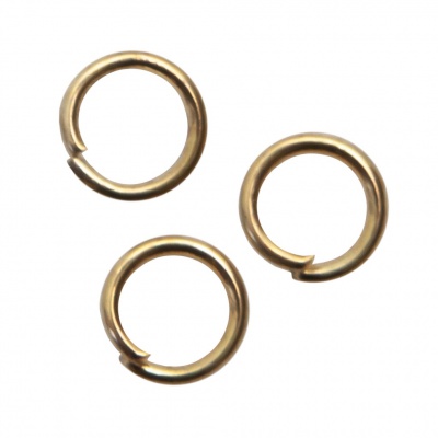 Кольцо  соединительное для бижутерии 5 мм, цв.-золото - купить в Рубцовске. Цена: 0.44 руб.