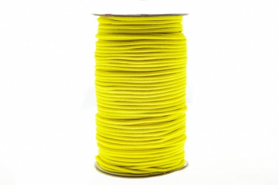 0370-1301-Шнур эластичный 3 мм, (уп.100+/-1м), цв.110 - желтый - купить в Рубцовске. Цена: 459.62 руб.