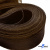 Регилиновая лента, шир.100мм, (уп.25 ярд), цв.- коричневый - купить в Рубцовске. Цена: 694.13 руб.