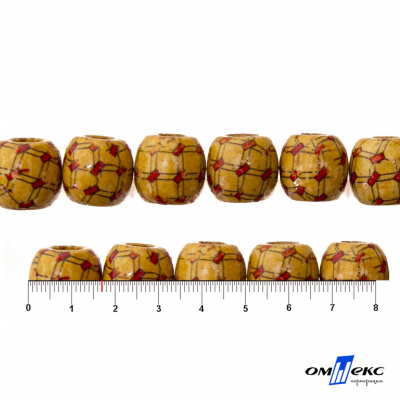 0189-Бусины деревянные "ОмТекс", 17 мм, упак.50+/-3шт - купить в Рубцовске. Цена: 83.66 руб.