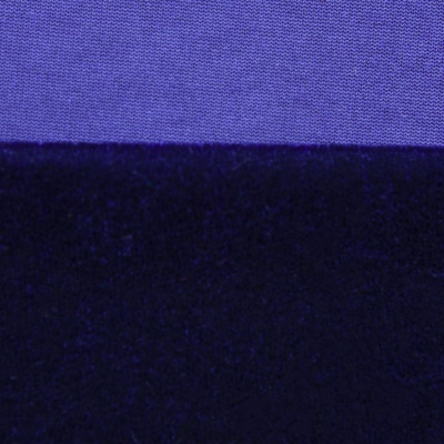 Бархат стрейч №14, 240 гр/м2, шир.160 см, (2,6 м/кг), цвет т.синий - купить в Рубцовске. Цена 740.88 руб.