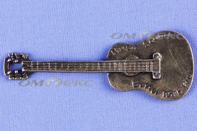 Декоративный элемент для творчества из металла "Гитара"  - купить в Рубцовске. Цена: 19.99 руб.