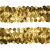 Тесьма с пайетками D16, шир. 30 мм/уп. 25+/-1 м, цвет золото - купить в Рубцовске. Цена: 1 087.39 руб.