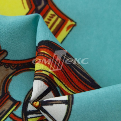 Плательная ткань "Фламенко" 16.2, 80 гр/м2, шир.150 см, принт этнический - купить в Рубцовске. Цена 241.49 руб.