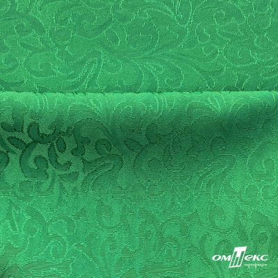 Ткань жаккард королевский, 100% полиэстр 180 г/м 2, шир.150 см, цв-зеленый - купить в Рубцовске. Цена 293.39 руб.