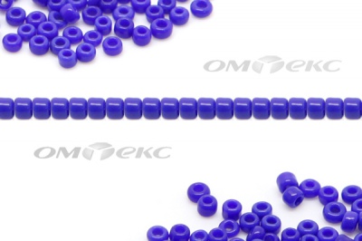 Бисер (ОS) 11/0 ( упак.100 гр) цв.48 - синий - купить в Рубцовске. Цена: 48 руб.