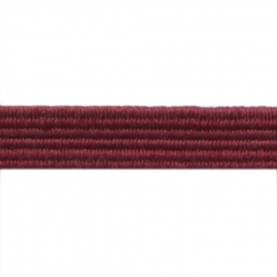 Резиновые нити с текстильным покрытием, шир. 6 мм ( упак.30 м/уп), цв.- 88-бордо - купить в Рубцовске. Цена: 155.22 руб.