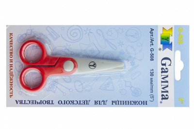 Ножницы G-508 детские 130 мм - купить в Рубцовске. Цена: 118.32 руб.