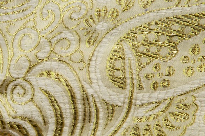 Ткань костюмная жаккард №5, 140 гр/м2, шир.150см, цвет золото - купить в Рубцовске. Цена 383.29 руб.