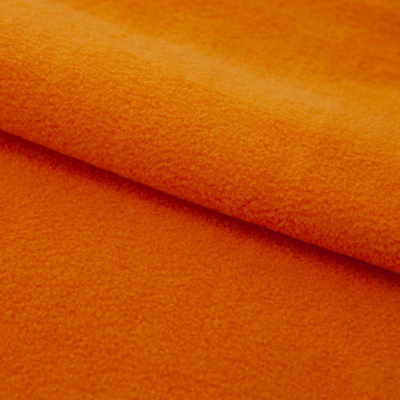 Флис DTY 16-1358, 250 г/м2, шир. 150 см, цвет оранжевый - купить в Рубцовске. Цена 640.46 руб.