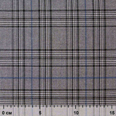 Ткань костюмная "Клер" 80% P, 16% R, 4% S, 200 г/м2, шир.150 см,#3 цв-серый/синий - купить в Рубцовске. Цена 412.02 руб.