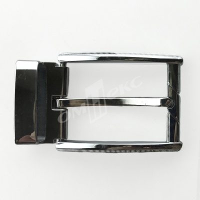 Пряжка металлическая для мужского ремня 845005А#2 (шир.ремня 40 мм), цв.-никель - купить в Рубцовске. Цена: 110.29 руб.