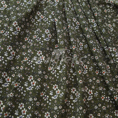 Плательная ткань "Фламенко" 11.2, 80 гр/м2, шир.150 см, принт растительный - купить в Рубцовске. Цена 259.21 руб.