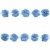 Тесьма плетеная "Рюш", упак. 9,14 м, цвет голубой - купить в Рубцовске. Цена: 45.87 руб.