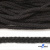 Шнур плетеный d-6 мм круглый, 70% хлопок 30% полиэстер, уп.90+/-1 м, цв.1078-черный - купить в Рубцовске. Цена: 588 руб.