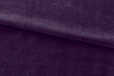 Бархат стрейч, 240 гр/м2, шир.160см, (2,4 м/кг), цвет 27/фиолет - купить в Рубцовске. Цена 886.02 руб.