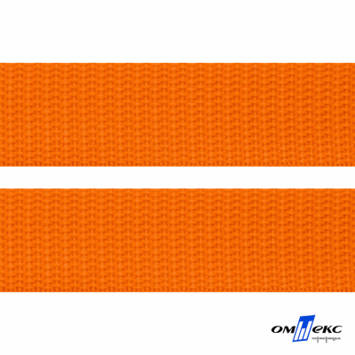 Оранжевый - цв.523 - Текстильная лента-стропа 550 гр/м2 ,100% пэ шир.50 мм (боб.50+/-1 м) - купить в Рубцовске. Цена: 797.67 руб.
