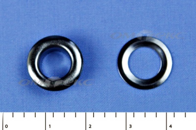 Люверсы металлические, блочка/кольцо, №5 (8 мм) упак.1000 шт- цв.никель - купить в Рубцовске. Цена: 392 руб.