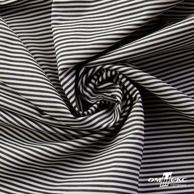 Ткань сорочечная Полоска Кенди, 115 г/м2, 58% пэ,42% хл, шир.150 см, цв.6-черный, (арт.110) - купить в Рубцовске. Цена 306.69 руб.