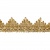 Тесьма металлизированная 0384-0240, шир. 40 мм/уп. 25+/-1 м, цвет золото - купить в Рубцовске. Цена: 490.74 руб.