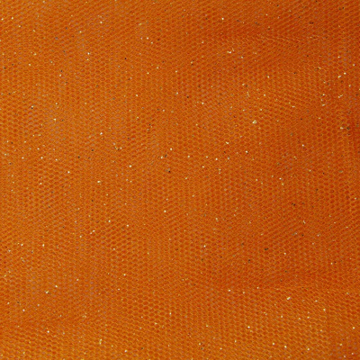 Сетка Глиттер, 24 г/м2, шир.145 см., оранжевый - купить в Рубцовске. Цена 117.24 руб.
