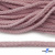 Шнур плетеный d-6 мм круглый, 70% хлопок 30% полиэстер, уп.90+/-1 м, цв.1087-розовый - купить в Рубцовске. Цена: 588 руб.