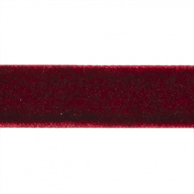 Лента бархатная нейлон, шир.12 мм, (упак. 45,7м), цв.240-бордо - купить в Рубцовске. Цена: 392 руб.