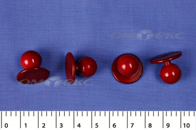 Пуговица поварская "Пукля", 10 мм, цвет красный - купить в Рубцовске. Цена: 2.28 руб.