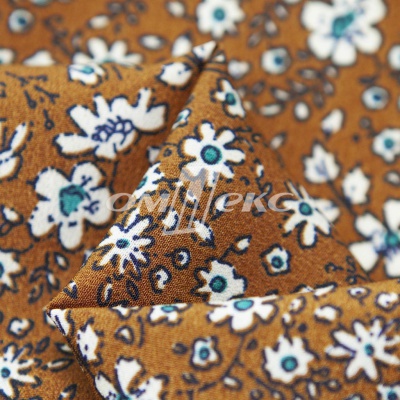 Плательная ткань "Фламенко" 11.1, 80 гр/м2, шир.150 см, принт растительный - купить в Рубцовске. Цена 239.03 руб.