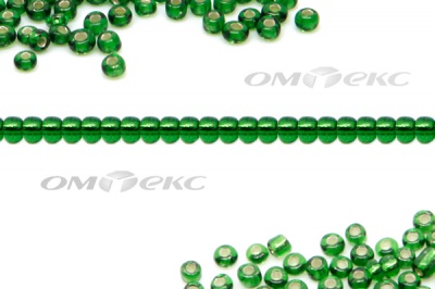 Бисер (SL) 11/0 ( упак.100 гр) цв.27В - зелёный - купить в Рубцовске. Цена: 53.34 руб.
