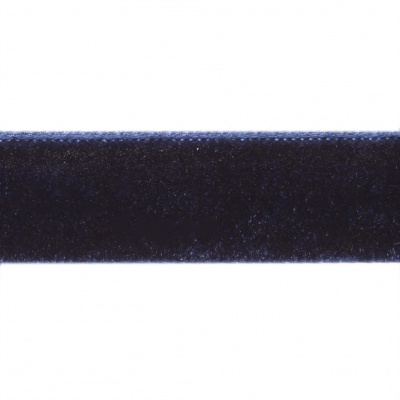 Лента бархатная нейлон, шир.12 мм, (упак. 45,7м), цв.180-т.синий - купить в Рубцовске. Цена: 411.60 руб.