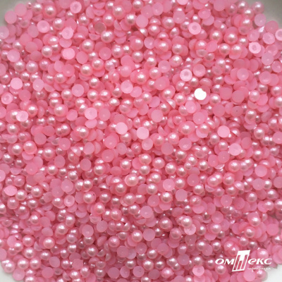 0404-5146G-Полубусины пластиковые круглые "ОмТекс", 4 мм, (уп.50гр=2500+/-10шт), цв.101-св.розовый - купить в Рубцовске. Цена: 63.50 руб.