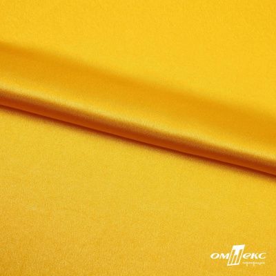 Поли креп-сатин 13-0859, 125 (+/-5) гр/м2, шир.150см, цвет жёлтый - купить в Рубцовске. Цена 155.57 руб.