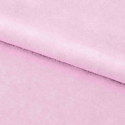 Велюр JS LIGHT 1, 220 гр/м2, шир.150 см, (3,3 м/кг), цвет бл.розовый - купить в Рубцовске. Цена 1 055.34 руб.