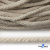 Шнур плетеный d-6 мм круглый, 70% хлопок 30% полиэстер, уп.90+/-1 м, цв.1077-лён - купить в Рубцовске. Цена: 588 руб.