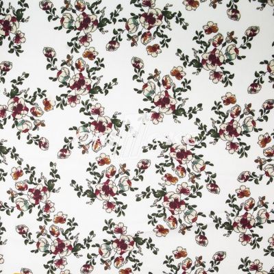 Плательная ткань "Фламенко" 23.1, 80 гр/м2, шир.150 см, принт растительный - купить в Рубцовске. Цена 264.56 руб.