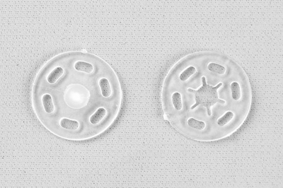 Кнопки пришивные пластиковые 15 мм, блистер 24шт, цв.-прозрачные - купить в Рубцовске. Цена: 68.79 руб.