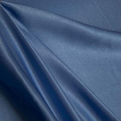 Поли креп-сатин 16-4132, 125 (+/-5) гр/м2, шир.150см, цвет голубой - купить в Рубцовске. Цена 155.57 руб.