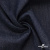 Ткань костюмная "Джинс" с начесом, 320 г/м2, 80% хлопок 20%полиэстер, шир. 160 см, т.синий - купить в Рубцовске. Цена 492.24 руб.
