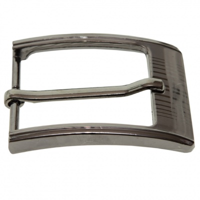 Пряжка металлическая для мужского ремня SC035#7 (шир.ремня 40 мм), цв.-тем.никель - купить в Рубцовске. Цена: 43.93 руб.