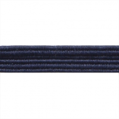 Резиновые нити с текстильным покрытием, шир. 6 мм ( упак.30 м/уп), цв.- 117-т.синий - купить в Рубцовске. Цена: 152.05 руб.