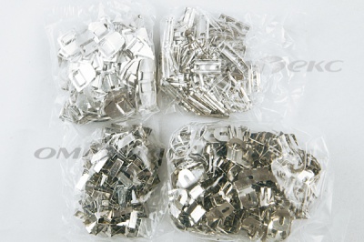Крючки брючные 4 шипа "Стром" 144 шт. никель - купить в Рубцовске. Цена: 383.97 руб.