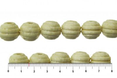 0309-Бусины деревянные "ОмТекс", 16 мм, упак.50+/-3шт, цв.035-белый - купить в Рубцовске. Цена: 62.22 руб.
