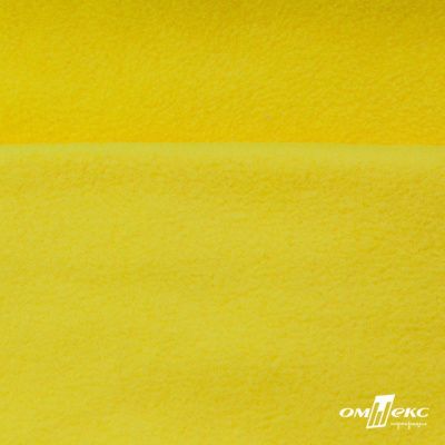 Флис DTY 14-0760, 240 г/м2, шир. 150 см, цвет яркий желтый - купить в Рубцовске. Цена 640.46 руб.