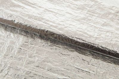 Текстильный материал "Диско"#1805 с покрытием РЕТ, 40гр/м2, 100% полиэстер, цв.2-серебро - купить в Рубцовске. Цена 444.86 руб.