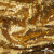 Трикотажное полотно, Сетка с пайетками,188 гр/м2, шир.140 см, цв.-тем.золото (#51) - купить в Рубцовске. Цена 505.15 руб.