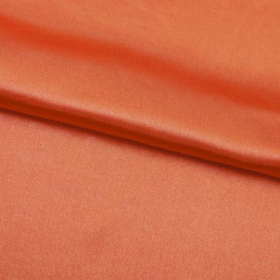 Поли креп-сатин 18-1445, 120 гр/м2, шир.150см, цвет оранжевый - купить в Рубцовске. Цена 155.57 руб.