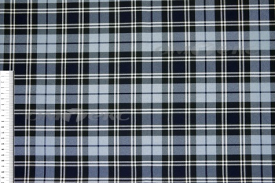 Ткань костюмная клетка Т7274 2004, 220 гр/м2, шир.150см, цвет т.синий/гол/бел - купить в Рубцовске. Цена 